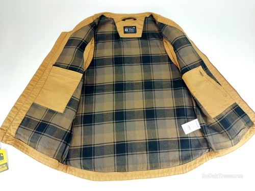 Carhartt Montana Gilet Anatra Relaxed-Fit Uomo Taglia Media Marrone Tela - Foto 6 di 10