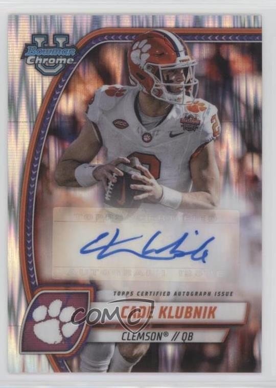 2024 Bowman U Chrome Prospect Stealth Refractor Cade Klubnik #PA-CKL Auto 8r6