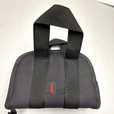 Quest Black Nylon Padded Zipper Carry Case Wallet w/ Handle for CD