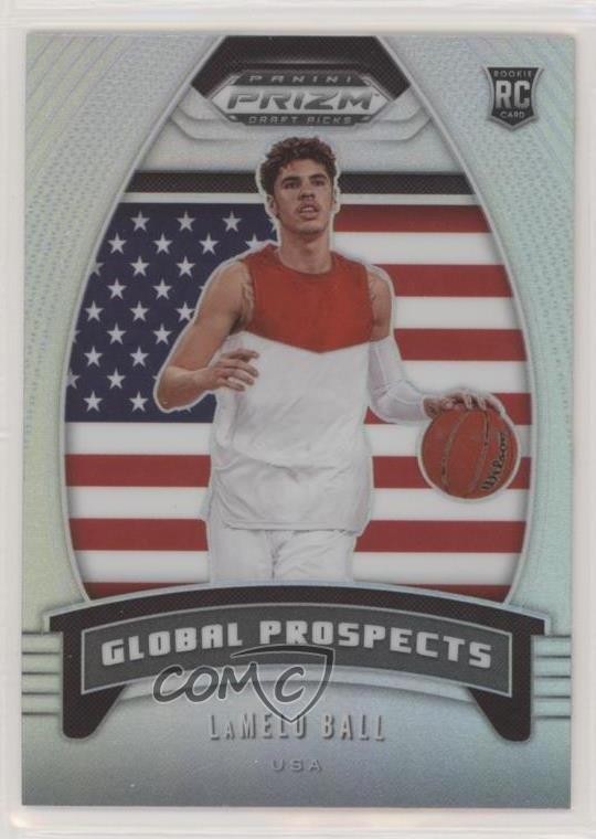 2020 Panini Prizm Draft Picks Global Prospects Silver Lamelo Ball Rookie RC r3h