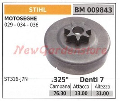 Ritzel Kupplungsglocke MotorsäGe Stihl 029 034 036 009843-image