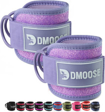 Ankle Strap for Cable Machine - One Size Fit with Premium Padding Cuffs, Ankle B