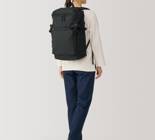 【NEW】MUJI 28 L Black Water Resistant Backpack Laptop Pocket 19 x 11 x 7 Japan - 第 35/48 張圖片