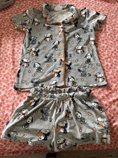 Peanuts Women's Pajama Top And Shorts Snoopy Halloween, Size Medium, Super Soft