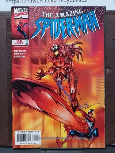 AMAZING SPIDER-MAN #431 (1998) 1ST COVER COSMIC CARNAGE VF/NM  [Z5]