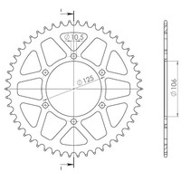 Zahnrad Aluminium P520 - Z45 (DIS.87502)