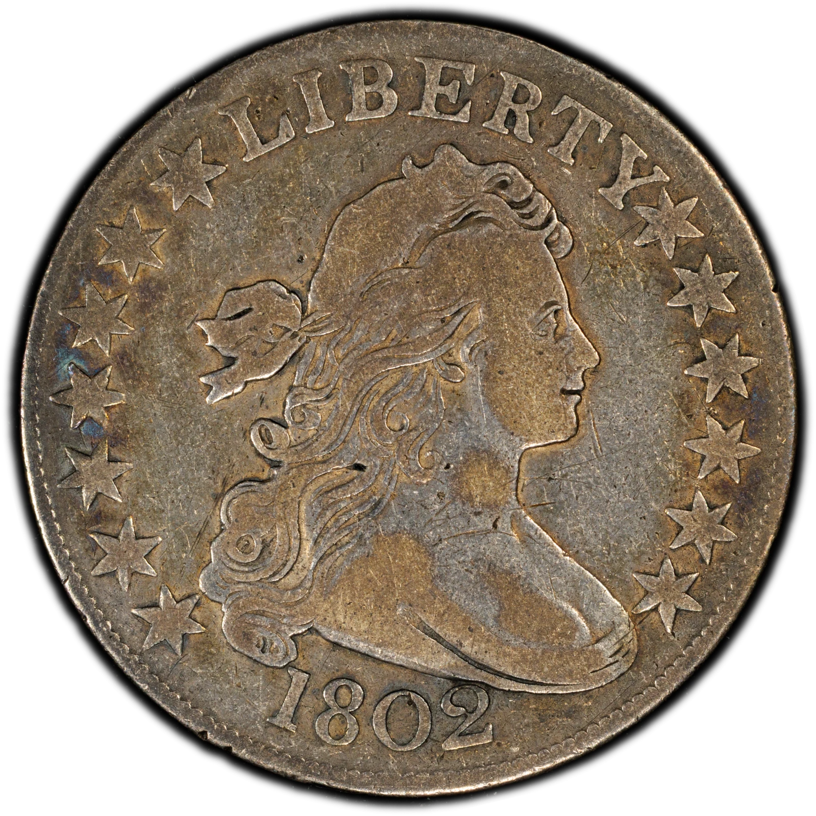 1802 50C Draped Bust Half Dollar PCGS VF20 O-101 T-1 R.2