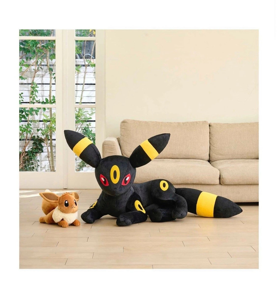Presale) Plush Life-Size Big Umbreon Lying Down Pokemon Center New