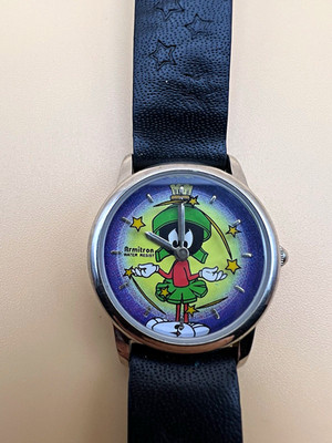 Vintage 1997 Armitron Marvin Martian Warner Bros Watch Running Looney Tunes