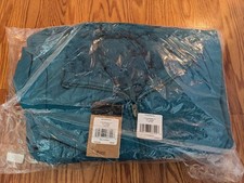 New The North Face Girl's Reversible Mossbud Swirl Jacket L 14/16 Teal fur