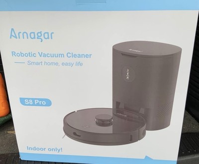 Arnagar S8 Pro Robotic Vacuum Cleaner And Mopping Map Memory Uses App LDS New