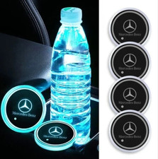 LED Car Cup Holder Mat Light Up Coaster Pad For Mercedes A B C E ML GL G R GLC S