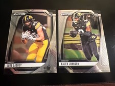2025 Prizm Draft Picks Luke Lachey Kaleb Johnson RC lot Iowa PITT Texans