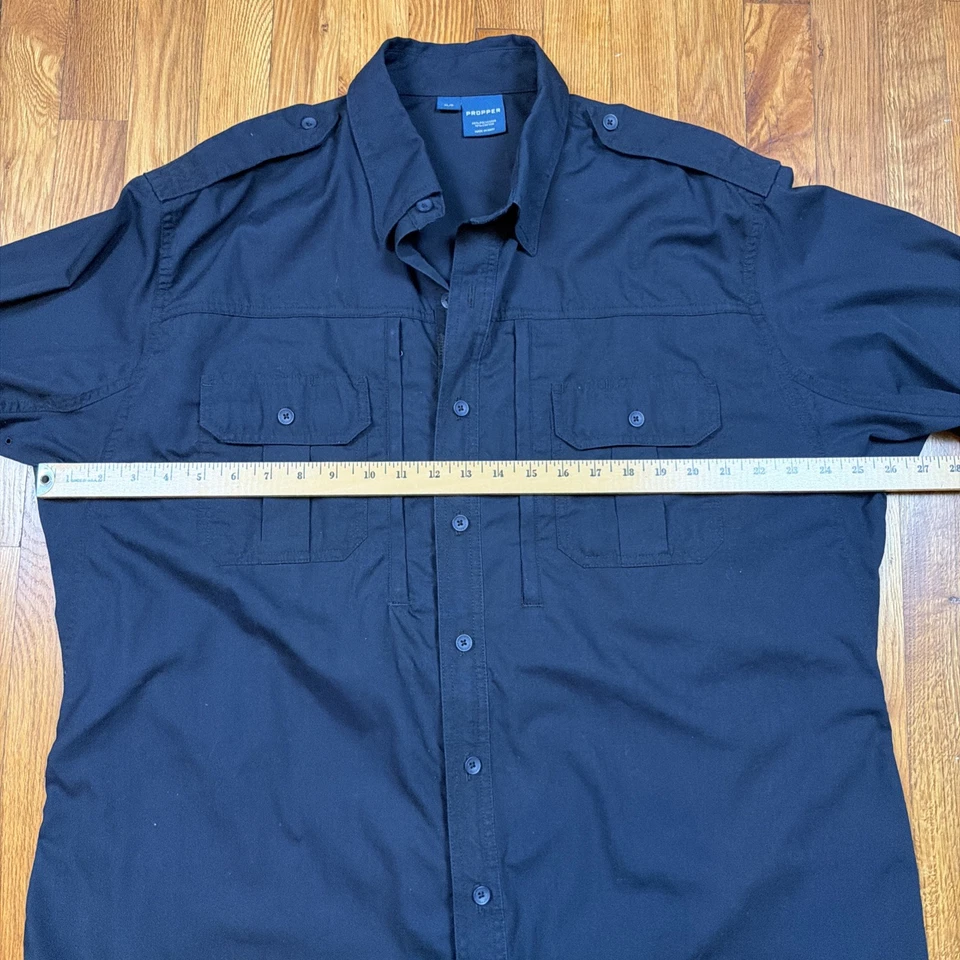 Propper Tactical Shirt Mens XL Rip Stop Security Guard Uniform Classic Blue - Image 4 of 4