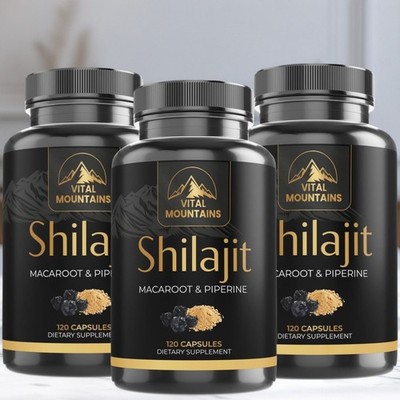Maca Root Capsules with Black Pepper Natural Energy, Performance & Mood [3 PACK]