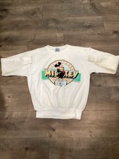 Vintage 80s 1987 Mickey Mouse Walt Disney World Sweatshirt Made In USA Sz XL