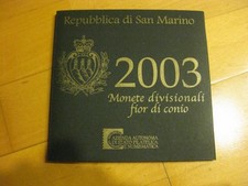 Münzenset San Marino 2003 Monete divisionali fior di conio