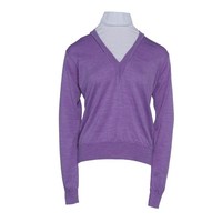Sandro Damen Strickpullover Lila 100% Wolle Gr. 3 L 40 S2698H