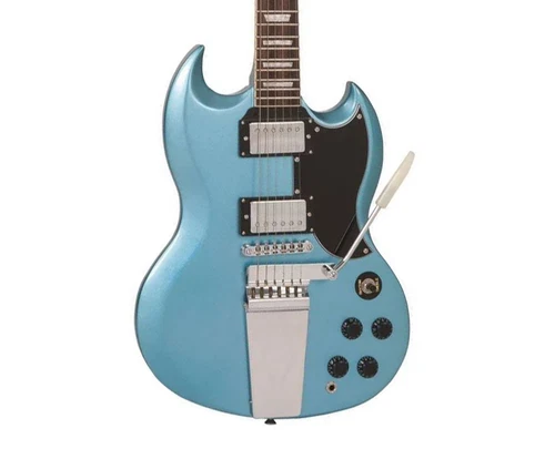 Vintage ReIssued Series VS6 Electric Guitar w/Vibrato - Gun Hill Blue - Open Box