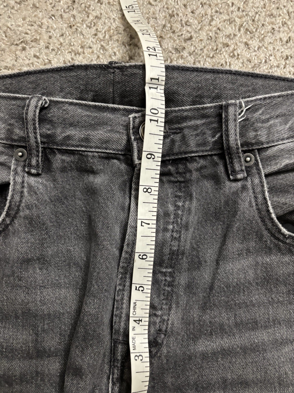Zara Men's Slim Fit Jeans 34x29 Gray Medium Wash Athletic Style image 6