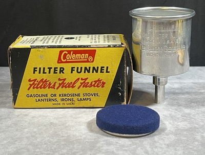 #ad #ad Coleman No 0 Fuel Filter Funnel With Box NOS Vtg $149.99