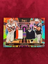 2024 Panini Select Corey Dillon Multiverse Dual Team Fabric Tie-Dye Prizm 14/25
