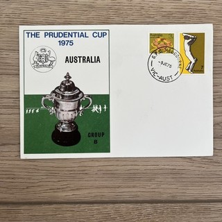 Australia 1975 Prudential World Cup Excellent Original First Day Cover