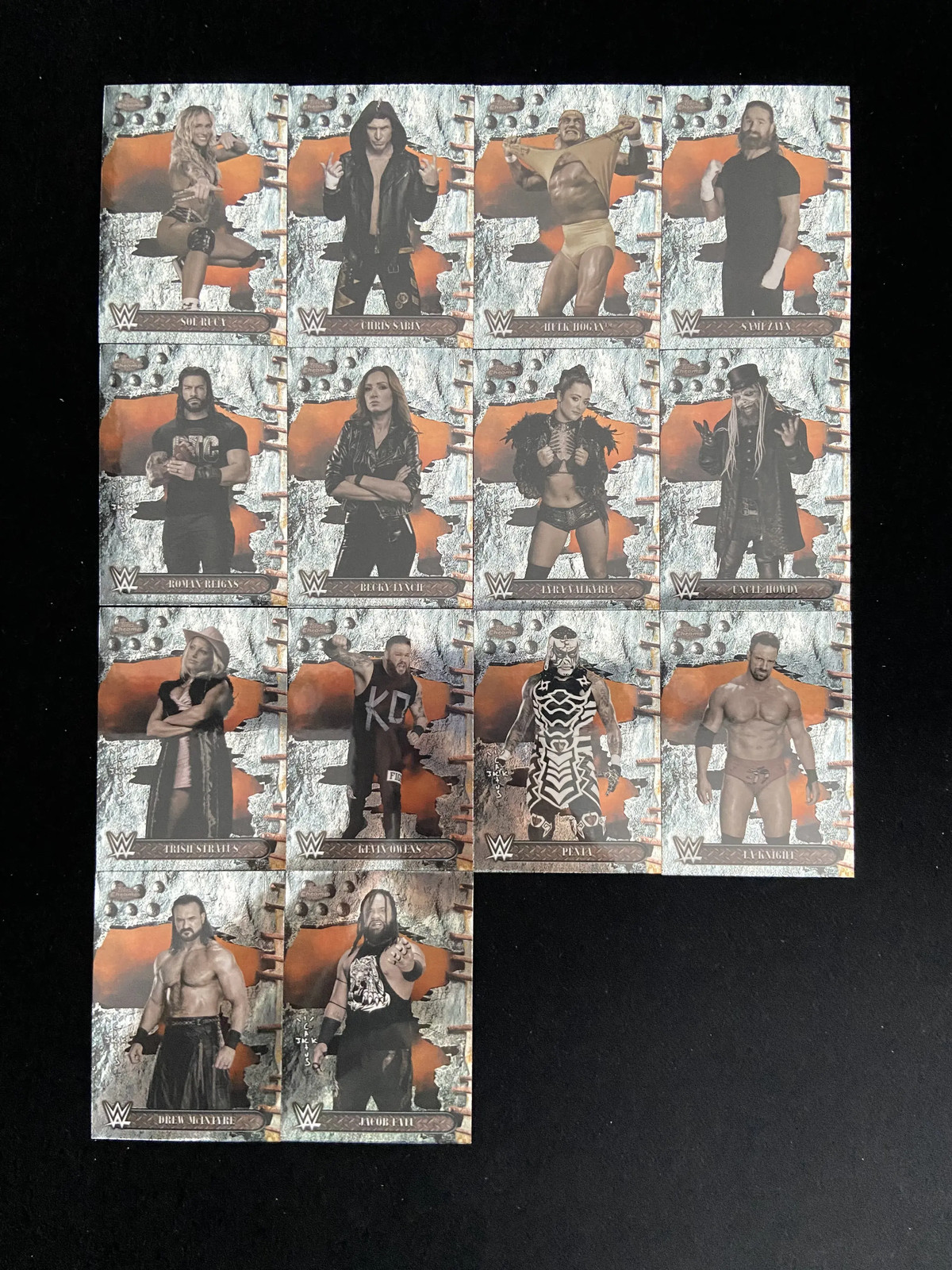 2025 Topps Chrome WWE Cactus Jack Jacob Fatu Kevin Owens Chris Sabin Lot*14 N-Q