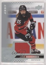 2022 Team Canada Juniors Women's WC Jersey Relics Jaime Bourbonnais #55 au7