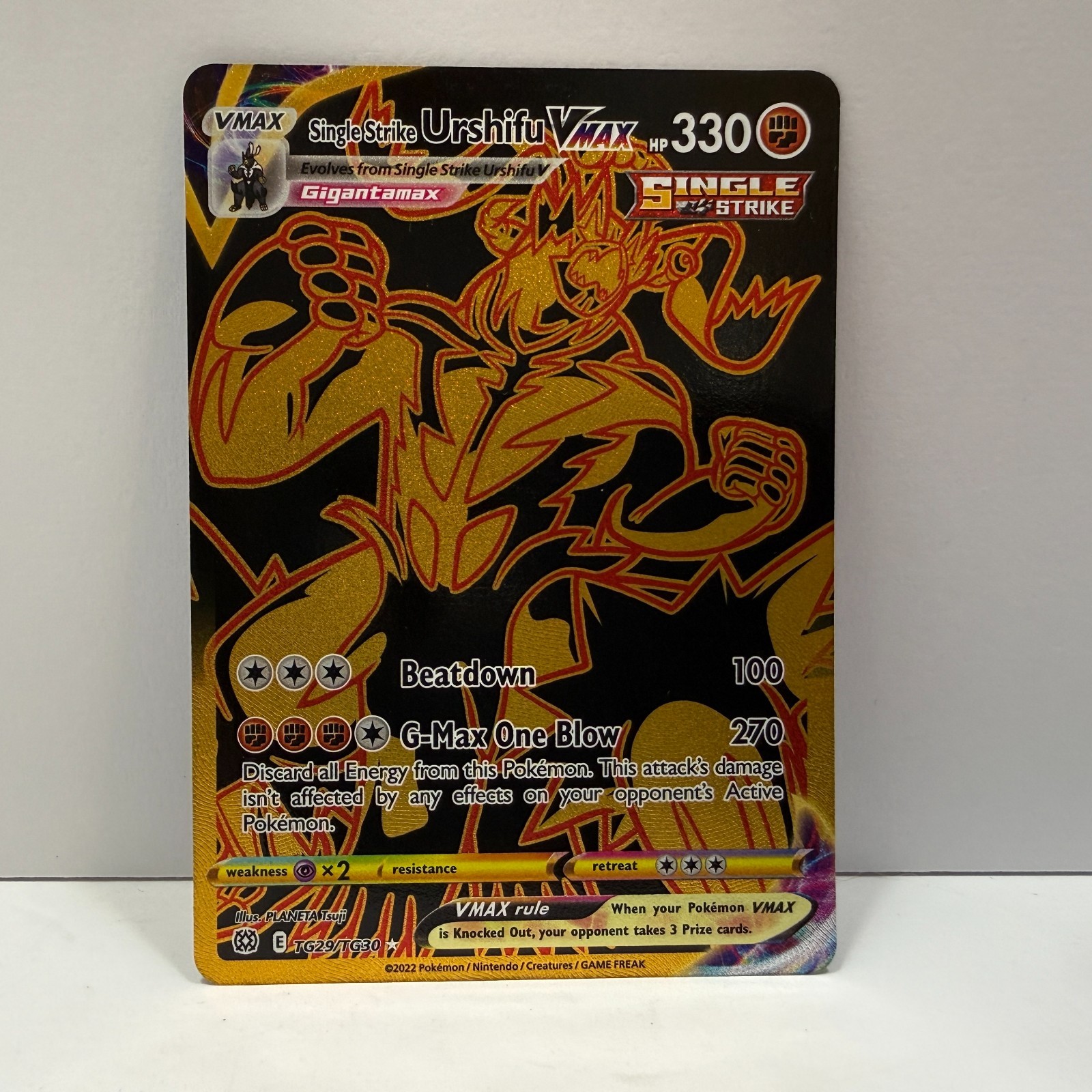Single Strike Urshifu VMAX – Brilliant Stars TG29/TG30 Secret Rare • ENG • NM