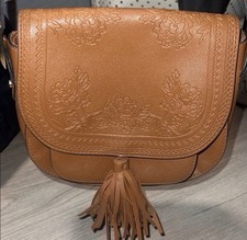 Primark Women  s Small Brown Saddle Crossbody Bag AND A New Day Olive Crossbody
