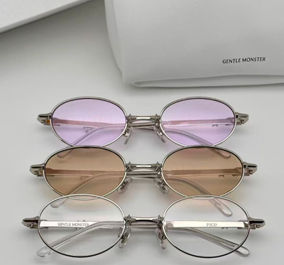 Gentle Monster Pocket Collection Pico 02 Oval sunglasses Silver