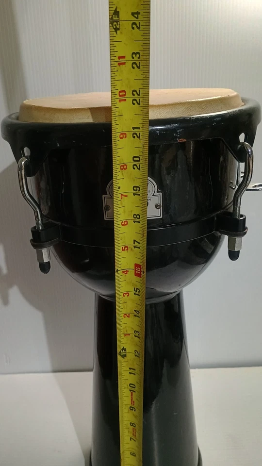 Pearl Fibra de Vidrio 12" Djembe en Negro Serie Primero Foto 2 de 4