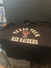 Vintage Russell Athletic Black Texas Tech Red Raiders Short Sleeved XL T-shirt