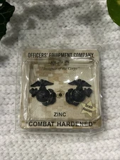 USMC Officers Equipment Company Zinc Combat Hardened Screw Back Pin 