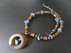 Vintage Sterling Spacer Chunky Turquoise Naja Necklace 16" Tube Bead Hook Clasp — photo 9
