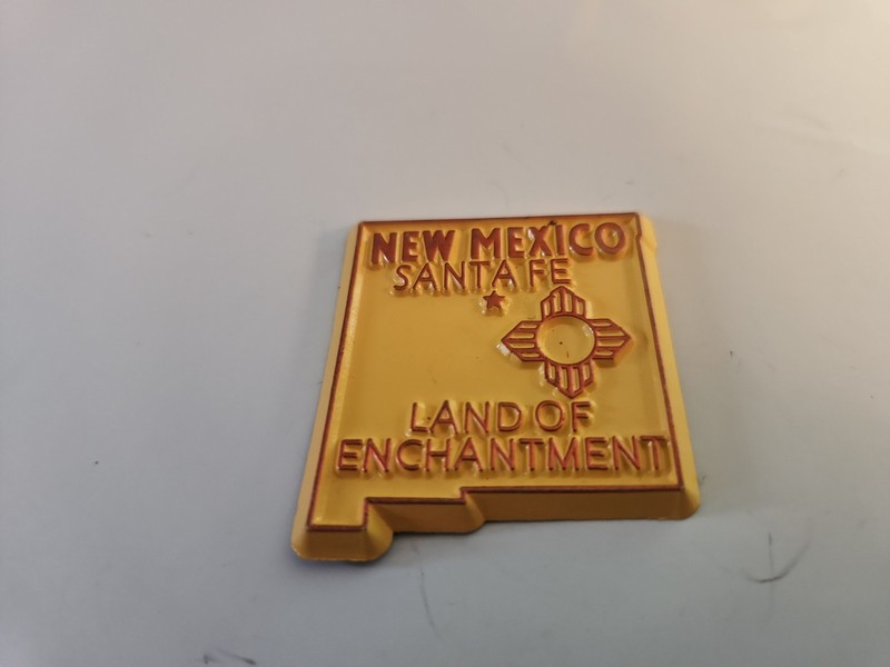 Vintage New Mexico Land Of Enchantment Rubber Refrigerator Magnet