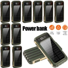 New 1000000mAh USB LED Portable Charger 10xSolar Power Bank  For Mobile Phone