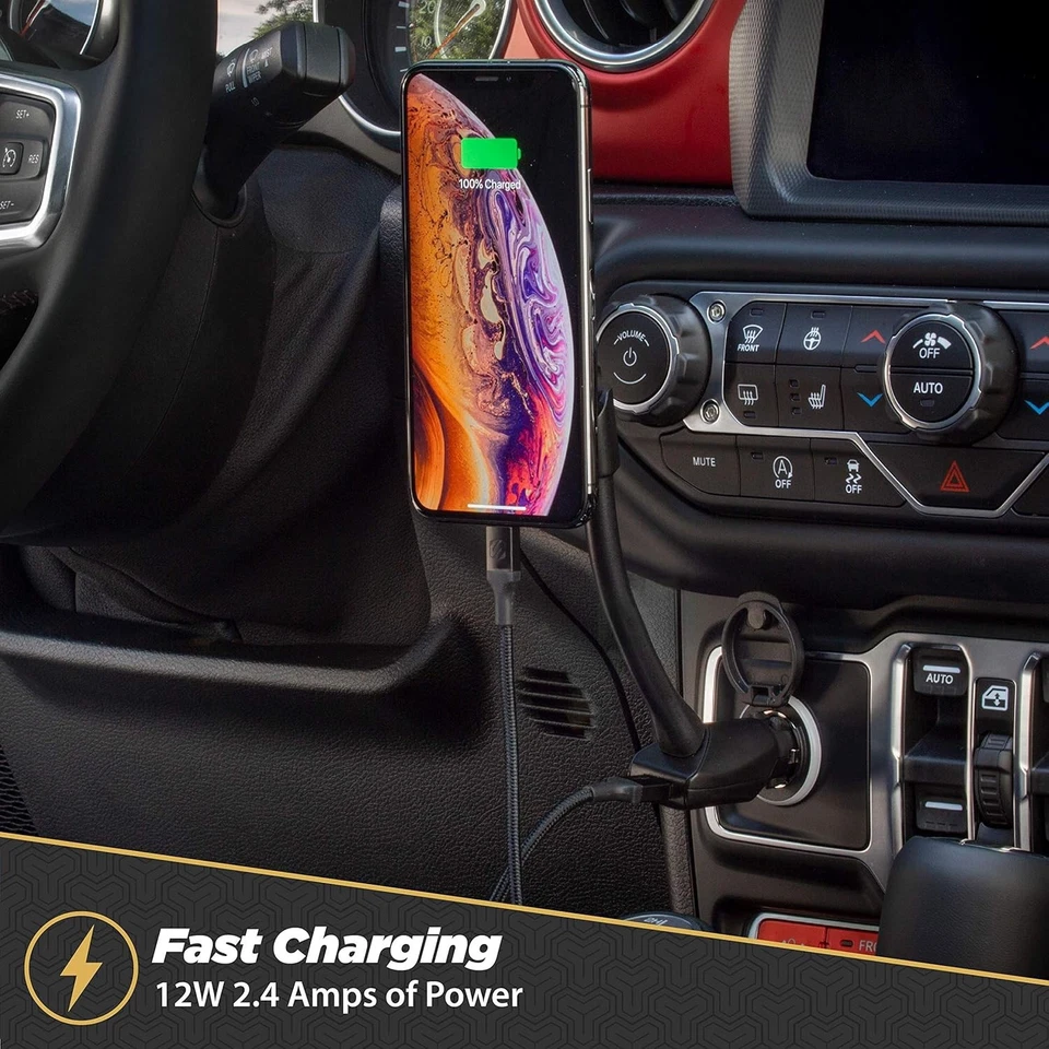 Suporte magnético para telefone Scosche para carro, isqueiro USB pacote com 1, preto - Imagem 4 de 4