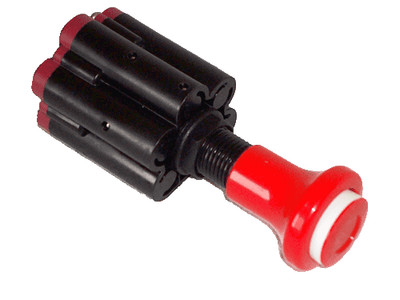 PUSH PULL ZAPFWELLE ARMATURENBRETT HALTERUNG LUFTREGELVENTIL ZAPFWELLENSCHALTER 6MM LUFTVERRIEGELUNG - ROT