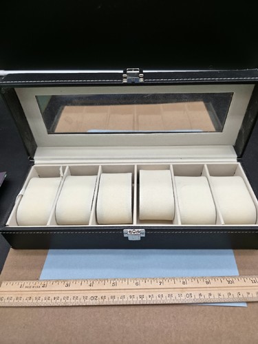 Ohuhu abschließbare Uhrenbox Organizer mit 6 Fächern - Bild 2 von 3