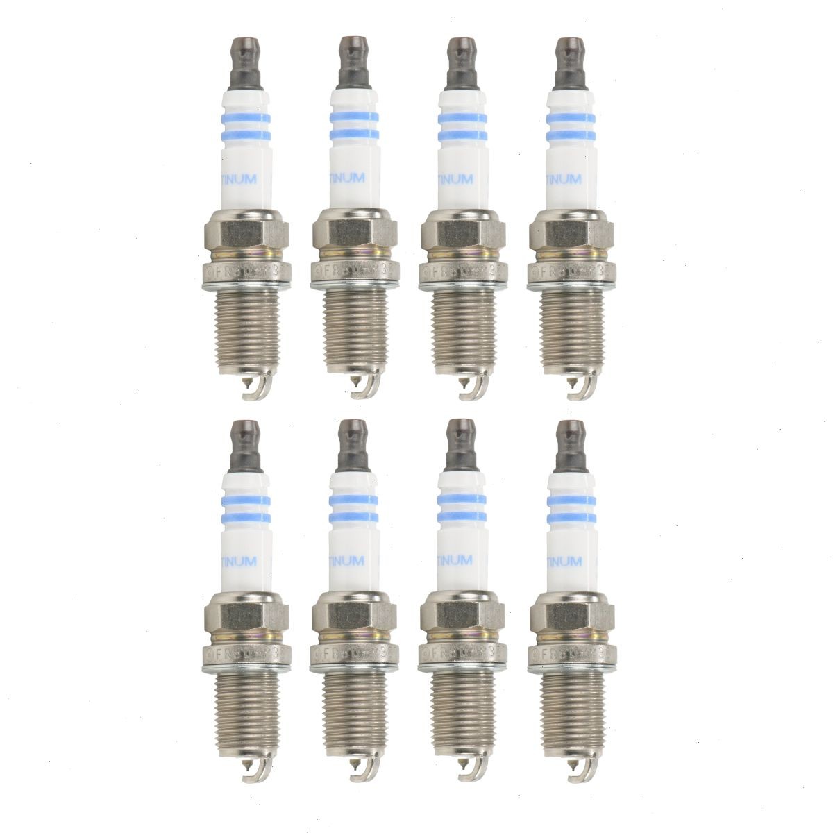 8 pc Bosch Platinum Spark Plugs for 1994-1998 Bentley Brooklands 6.8L V8 rq