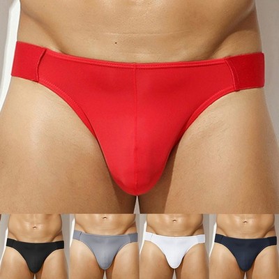 Herren Unterwäsche Slip aus atmungsaktiver Eisseide mit niedriger Leibhöhe und