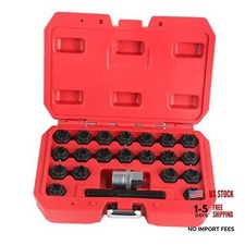 22pcs Wheel Lock Lug Nuts Removal Set, Automotive Wheel Anti-theft Screws