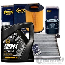 FILTERSET INSPEKTIONSPAKET+MANNOL 5W30 ÖL für 1.6 FORD C MAX DM2 100+116 PS