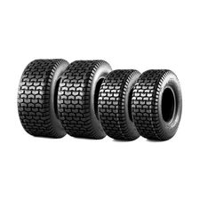 MaxAuto Set of 4 11x4.00-5 & 16x6.50-8 Lawn Mower Golf Cart Turf Tires Tubele...