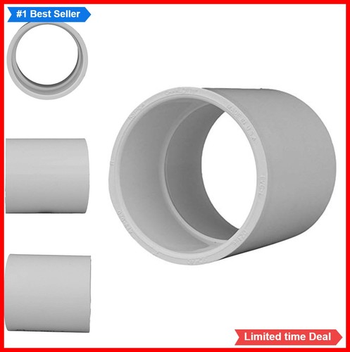PVC Schedule 40 Coupling 2 Inch Socket Pressure Fitting White For Irrigation
