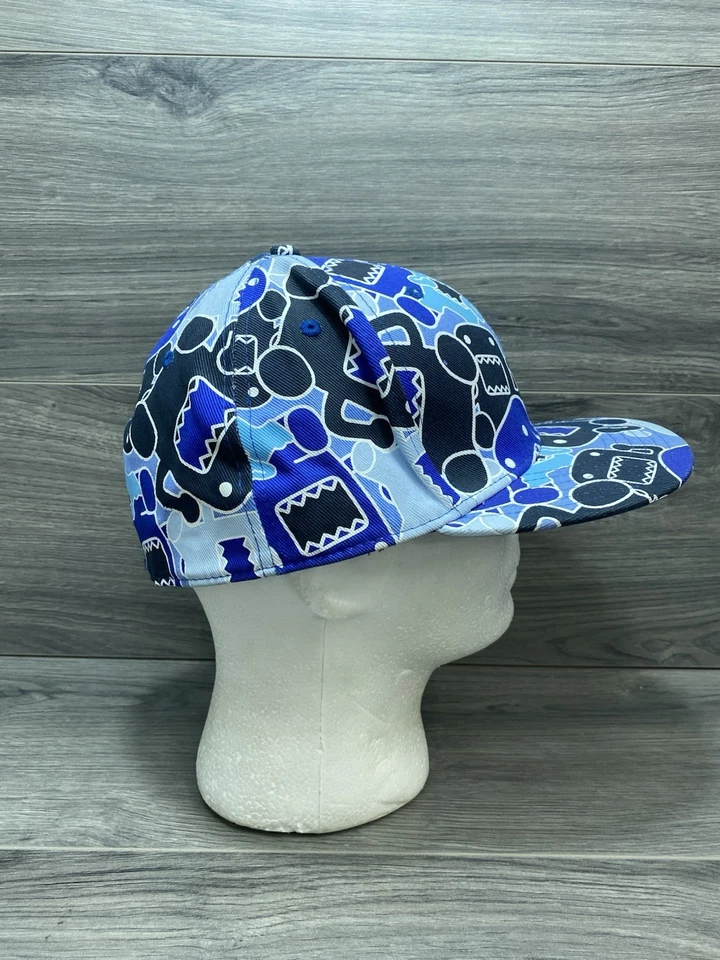 Gorra de béisbol Domo-Kun talla grande ajustada azul 1998 Foto 2 de 4