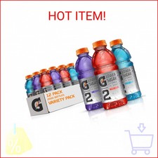 Gatorade G2 Thirst Quencher Sports Drink, Variety Pack, 20oz Bottles, 12 Pack, E