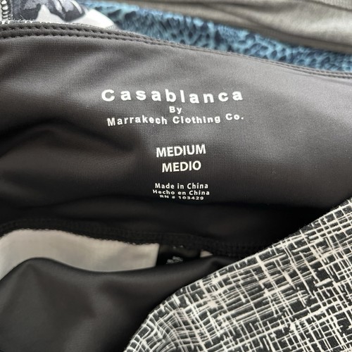 Leggings Casablanca by Marrakech Anthropologie Medium M nero bianco stampa donna - Foto 9 di 9